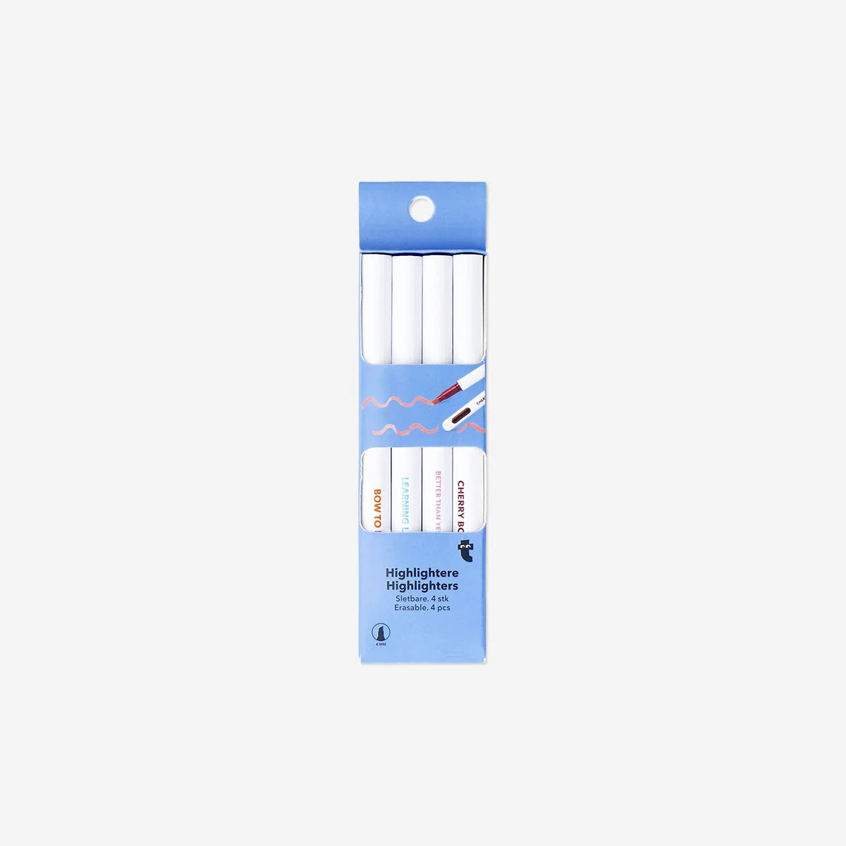 Erasable highlighters - 4 pcs