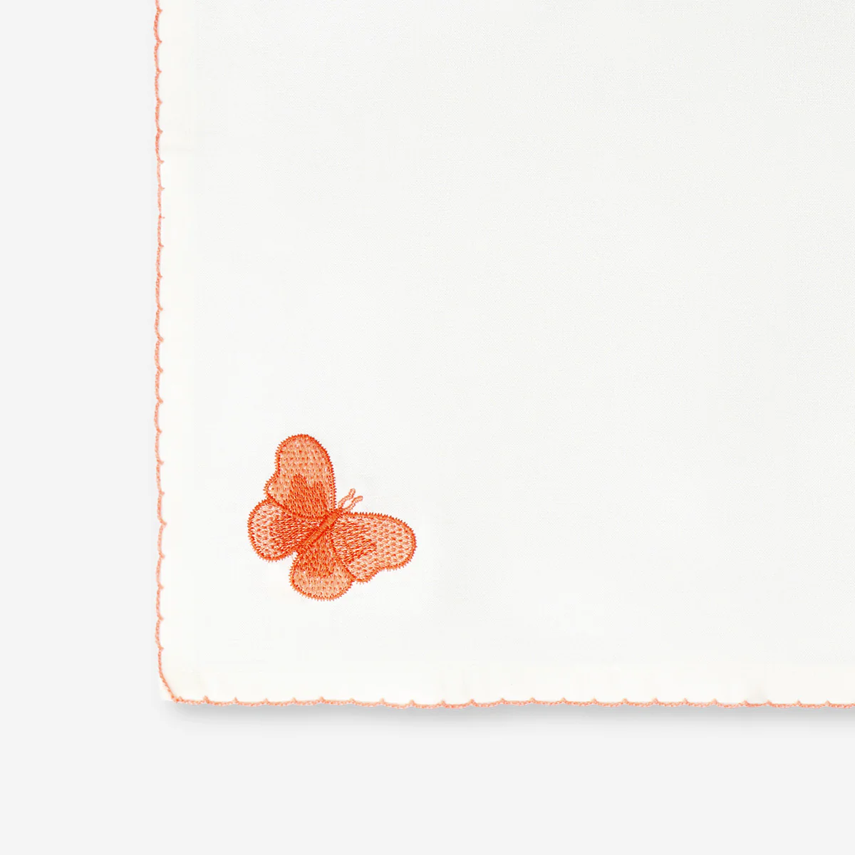Fabric napkins with embroidered butterflies - 2 pcs - Image 3