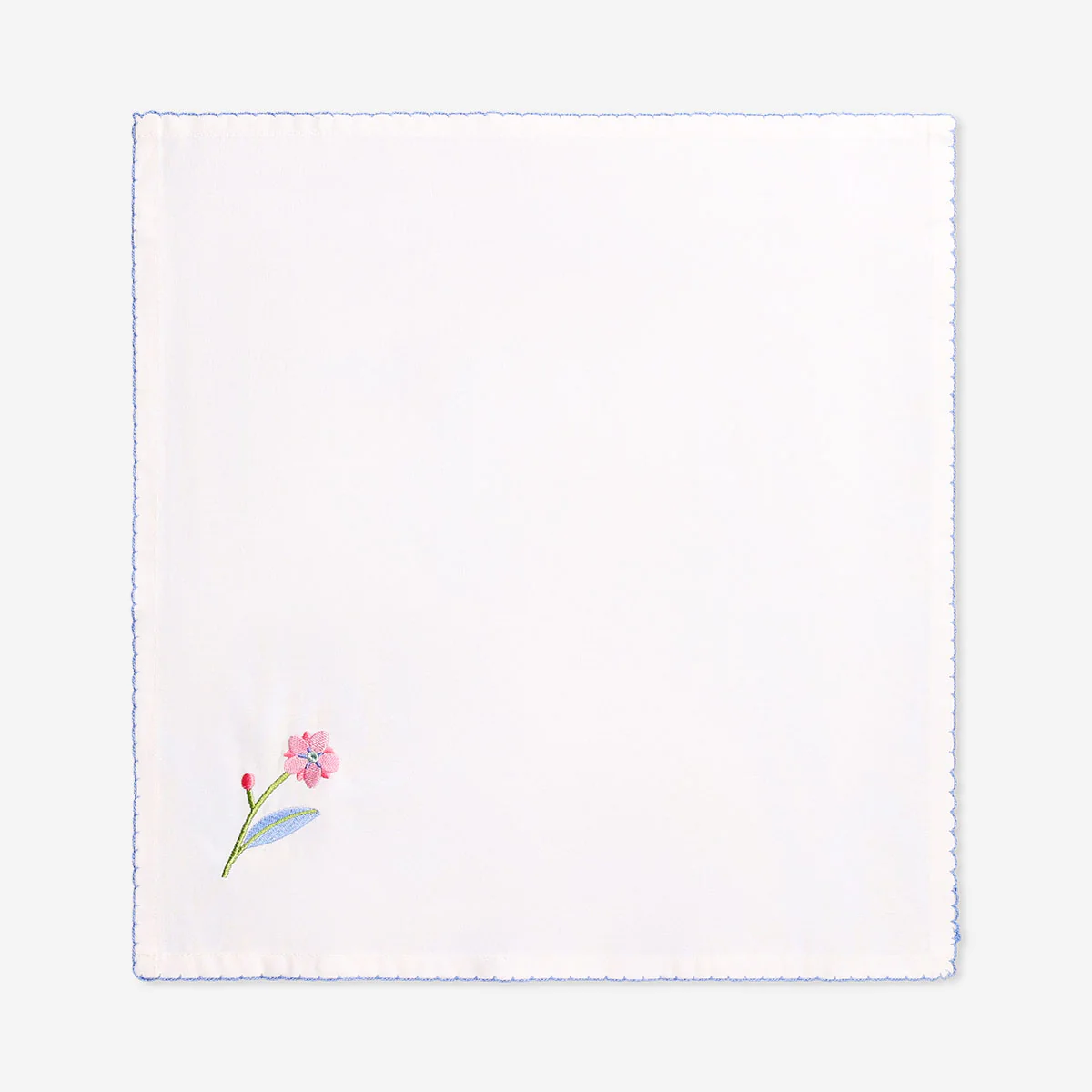 Fabric napkins with flower design - 2 pcs - Image 2