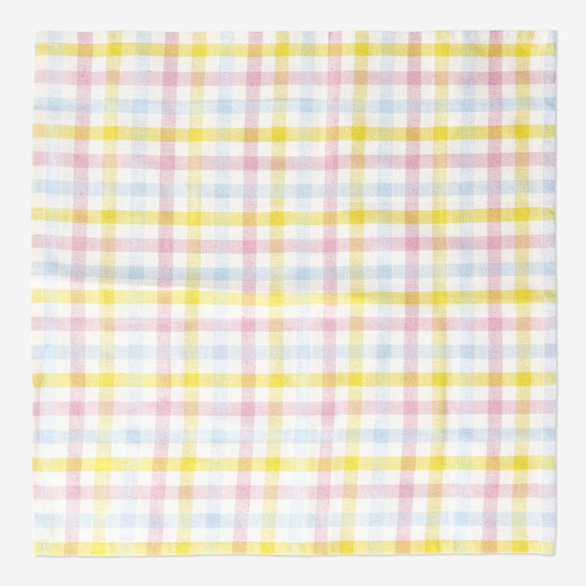 Fabric napkins with multi coloured checks - 2 pcs - Image 3