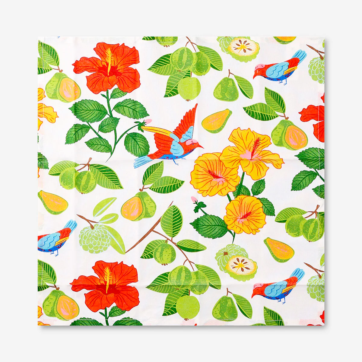Fabric napkins with tropical print - 2 pcs - Image 2