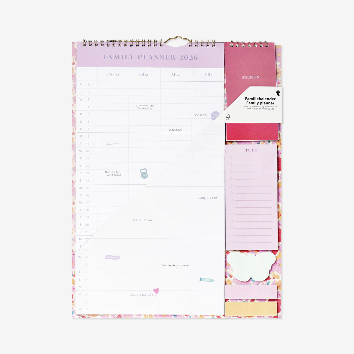 Family planner with stickers 2026 - English - Image 3