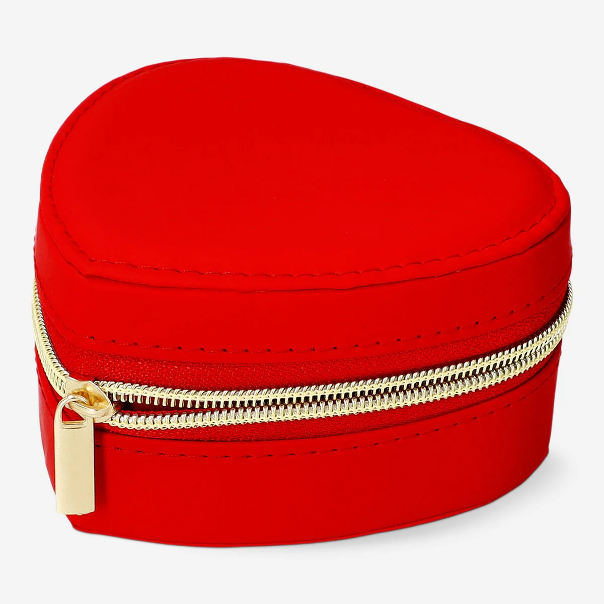 Faux leather heart jewellery box - Image 3