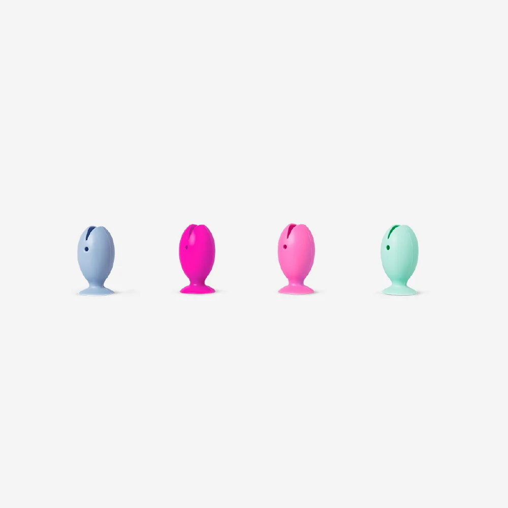 Fish toothbrush covers with suction pads - 4 pcs - Image 2