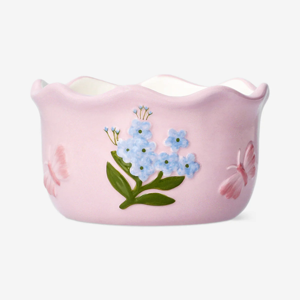 Floral bowl with butterfly - 12 cm - Image 2