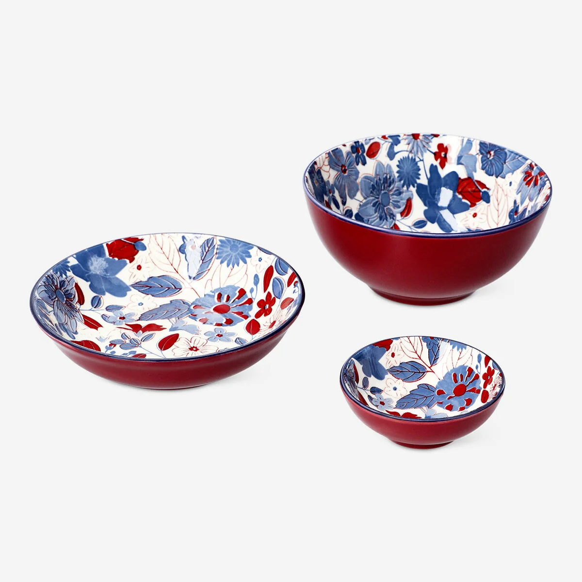 Floral ceramic bowl - 8 cm - Image 3