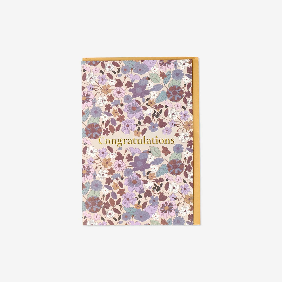 Floral greetings card