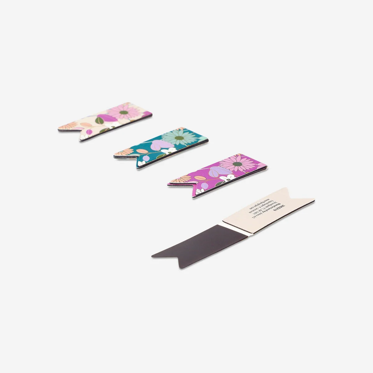 Floral magnetic bookmarks - 4 pcs - Image 3