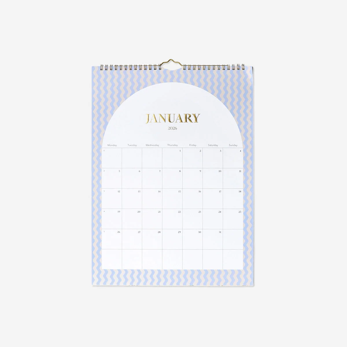 Floral monthly calendar for hanging - English - Image 2