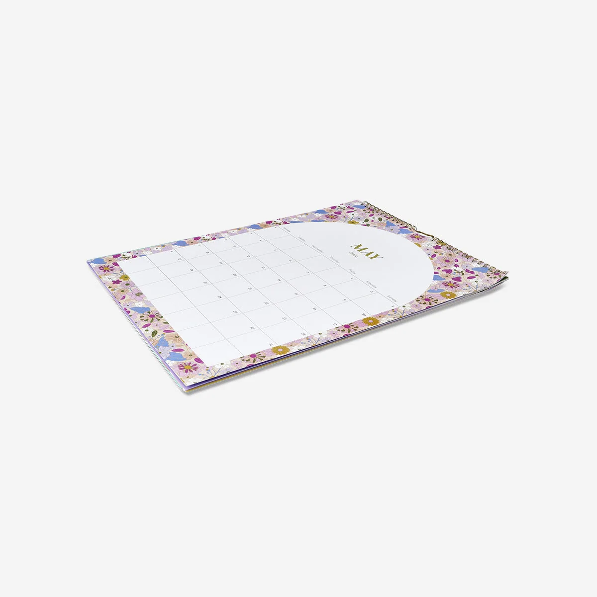 Floral monthly calendar for hanging - English - Image 3