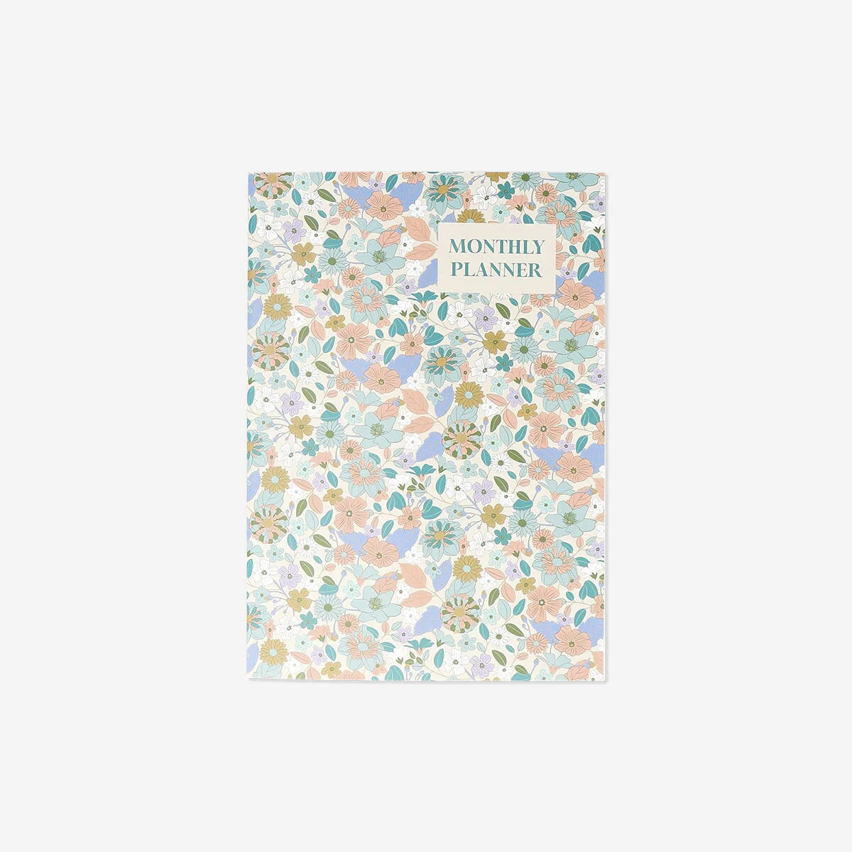 Floral monthly planner - English