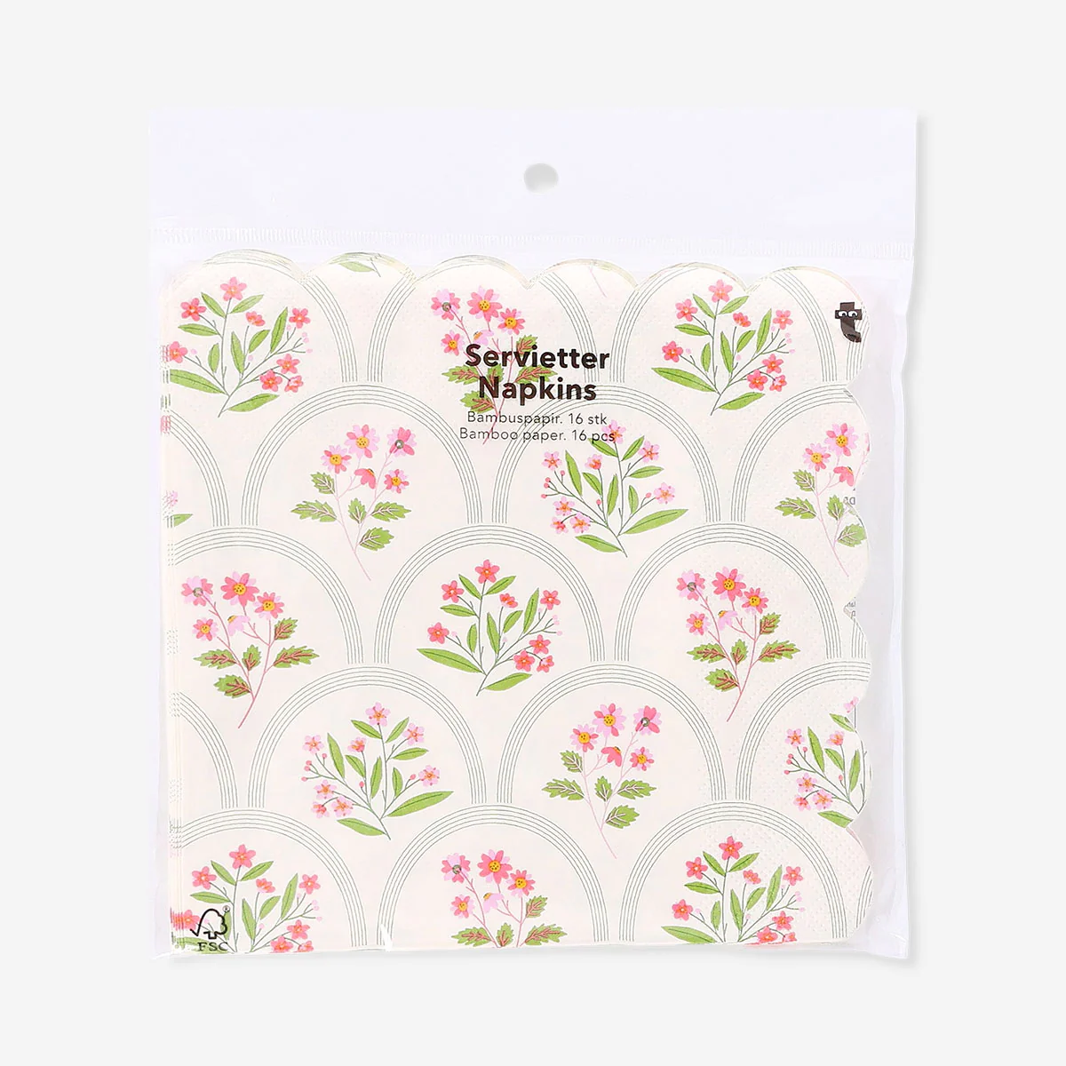 Floral napkins - 16 pcs