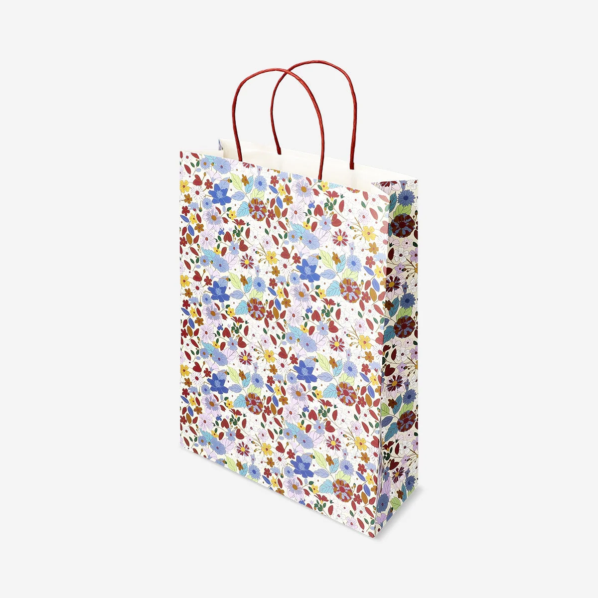 Floral paper gift bag