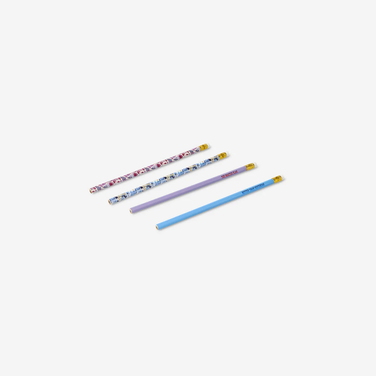 Floral pencils - 4 pcs - Image 3