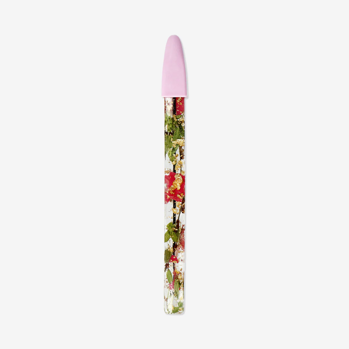 Floral resin ballpoint pen