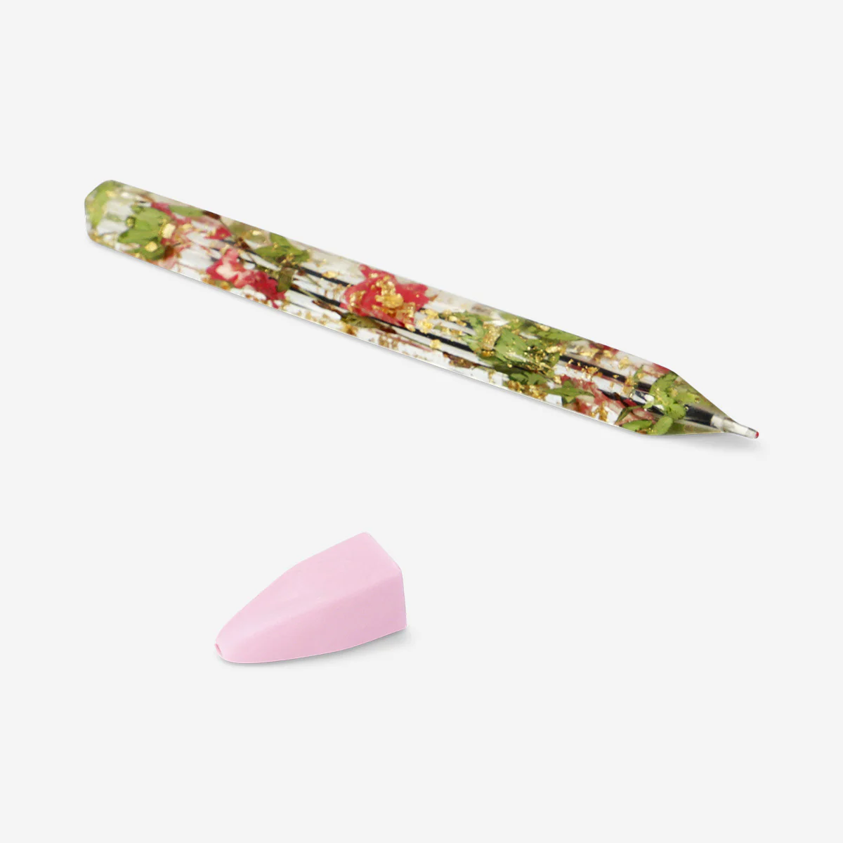 Floral resin ballpoint pen - Image 2