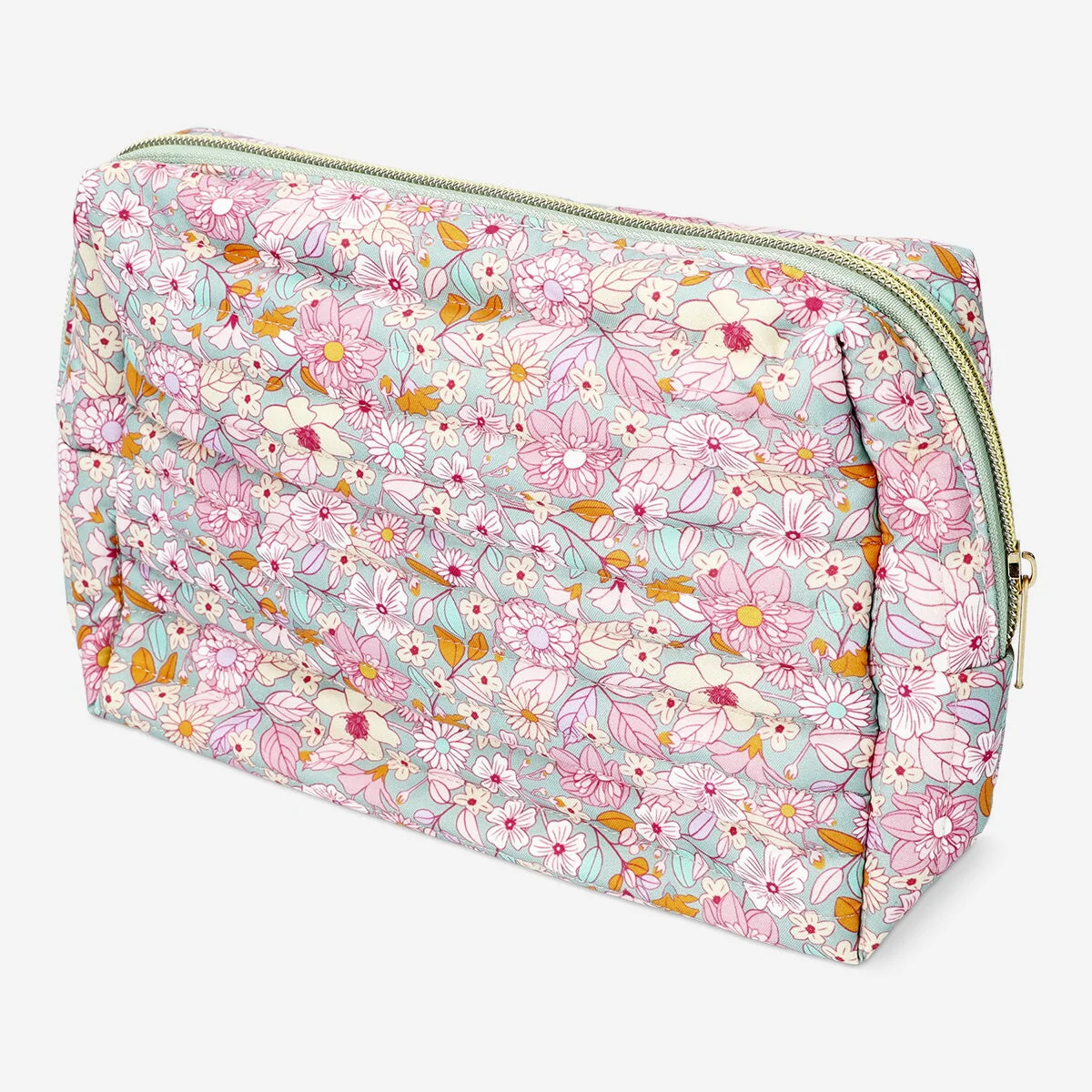 Floral square toiletry bag