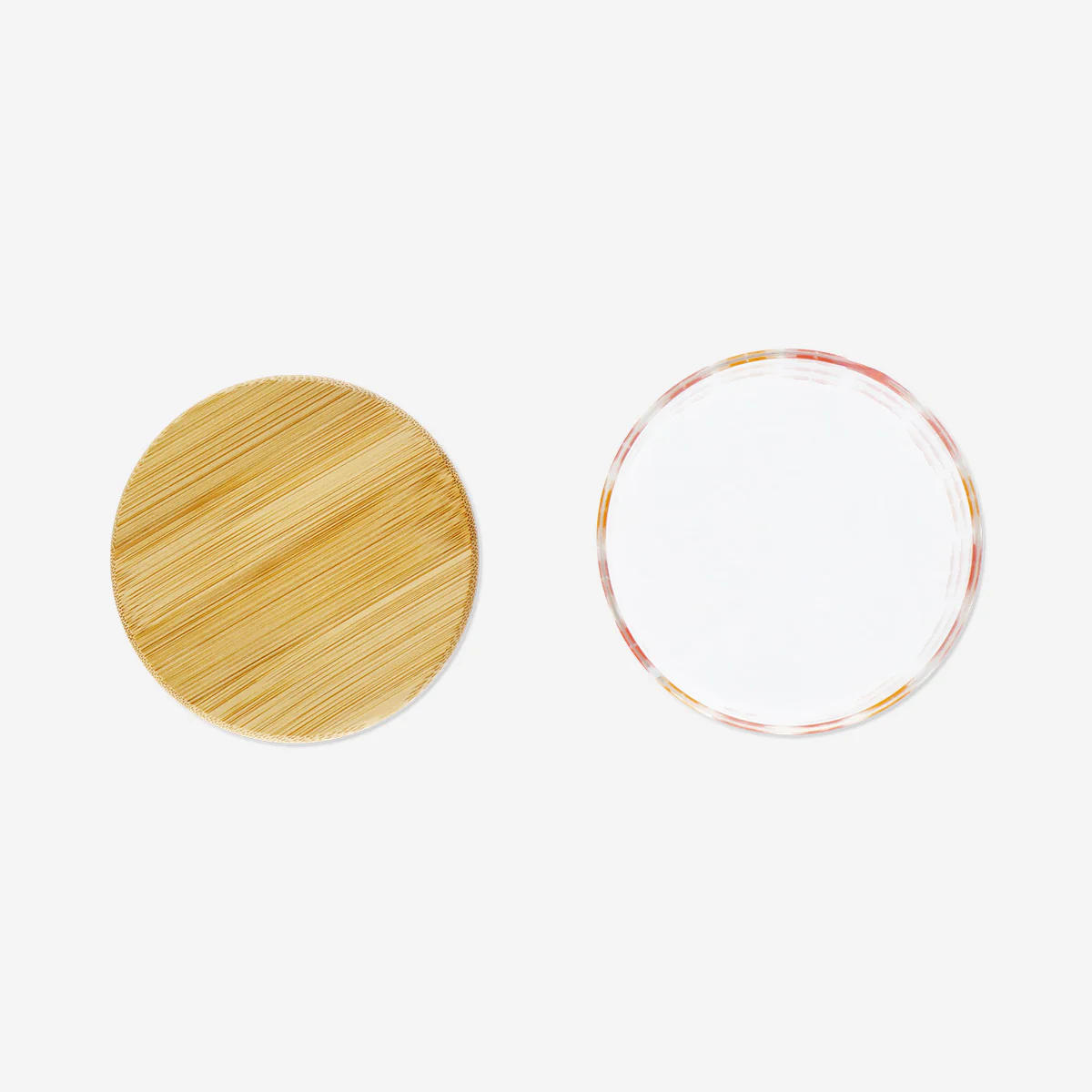 Floral storage jar with bamboo lid - 400 ml - Image 3