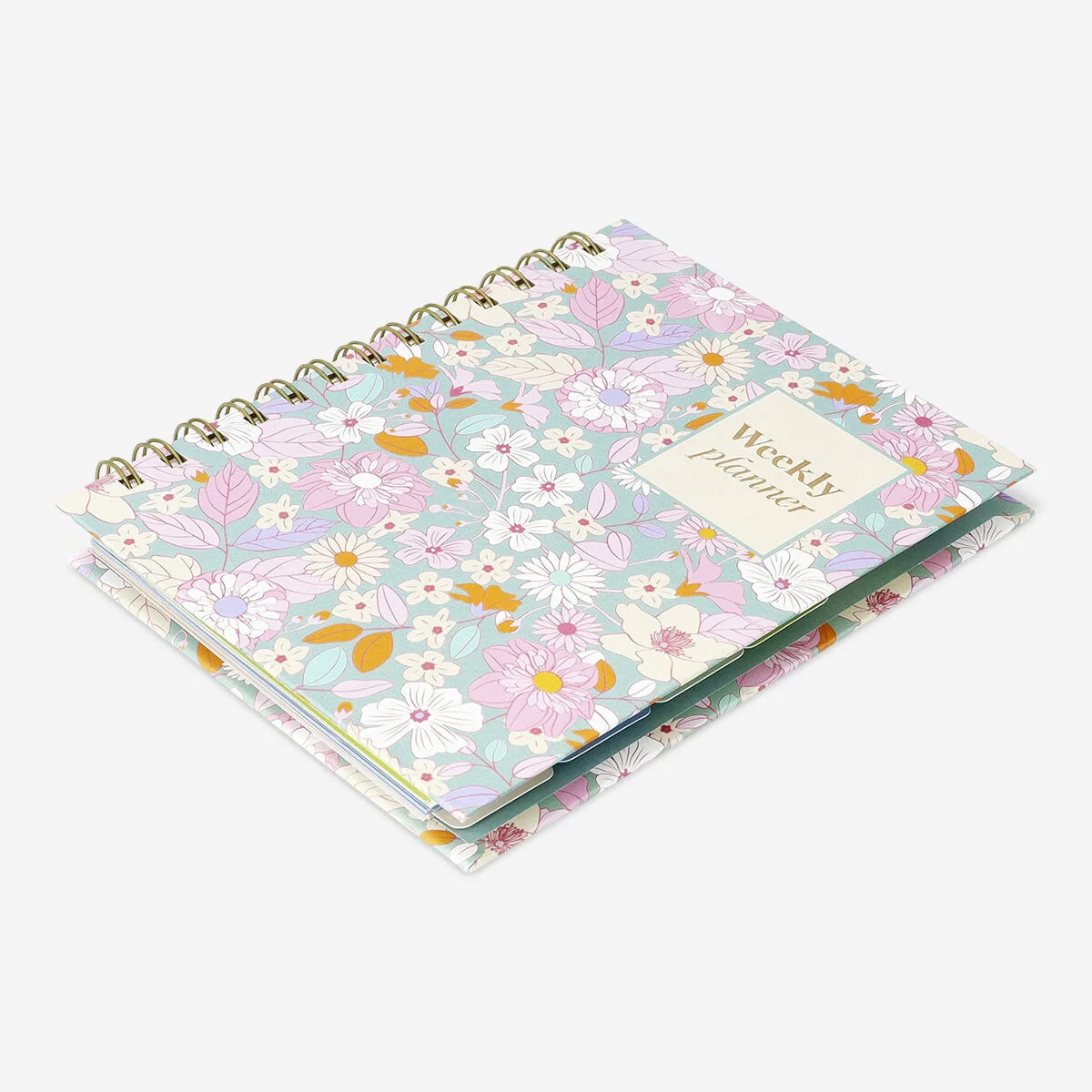 Floral study planner with stickers - B6 - Image 2