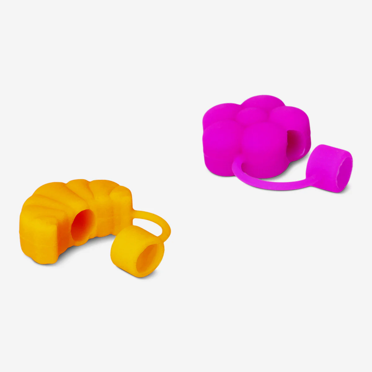 Flower and croissant straw covers - 2 pcs - Image 3