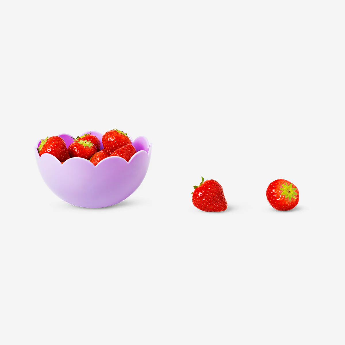 Purple flower bowls - 2 pcs - Image 3