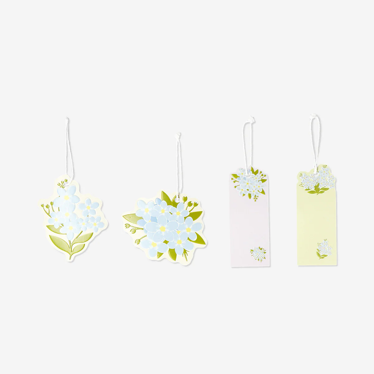Flower gift tags - 4 pcs - Image 2