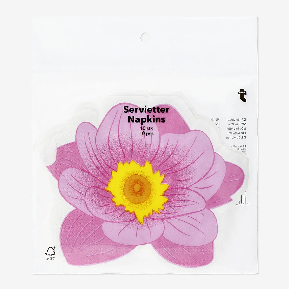 Flower napkins - 10 pcs - Image 3