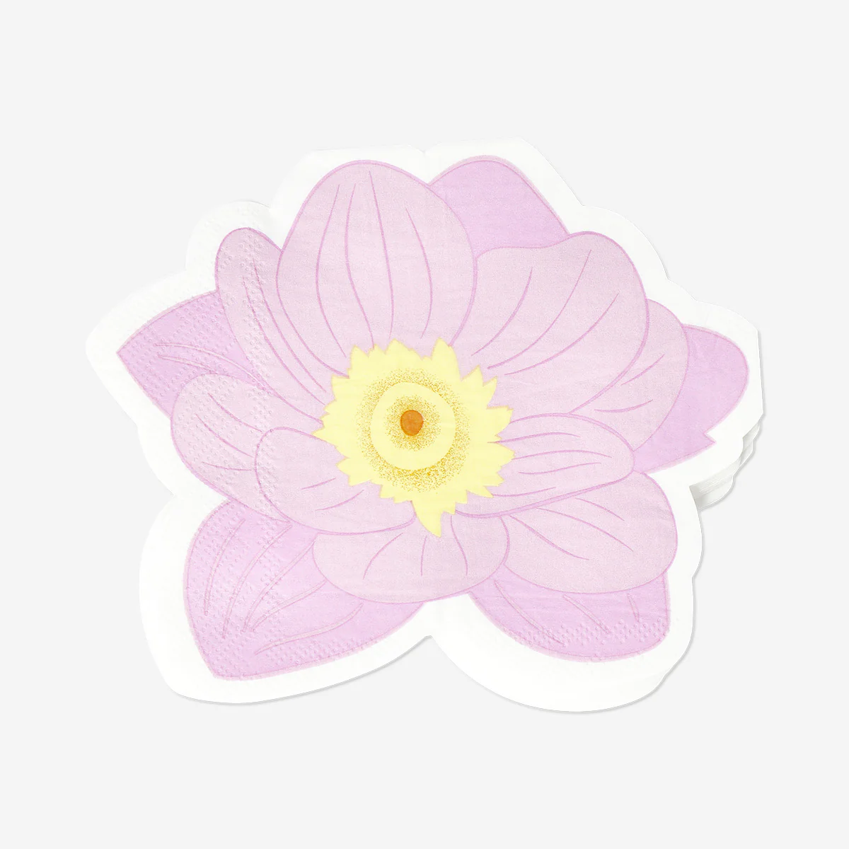 Orchid flower napkins - 16 pcs - Image 2