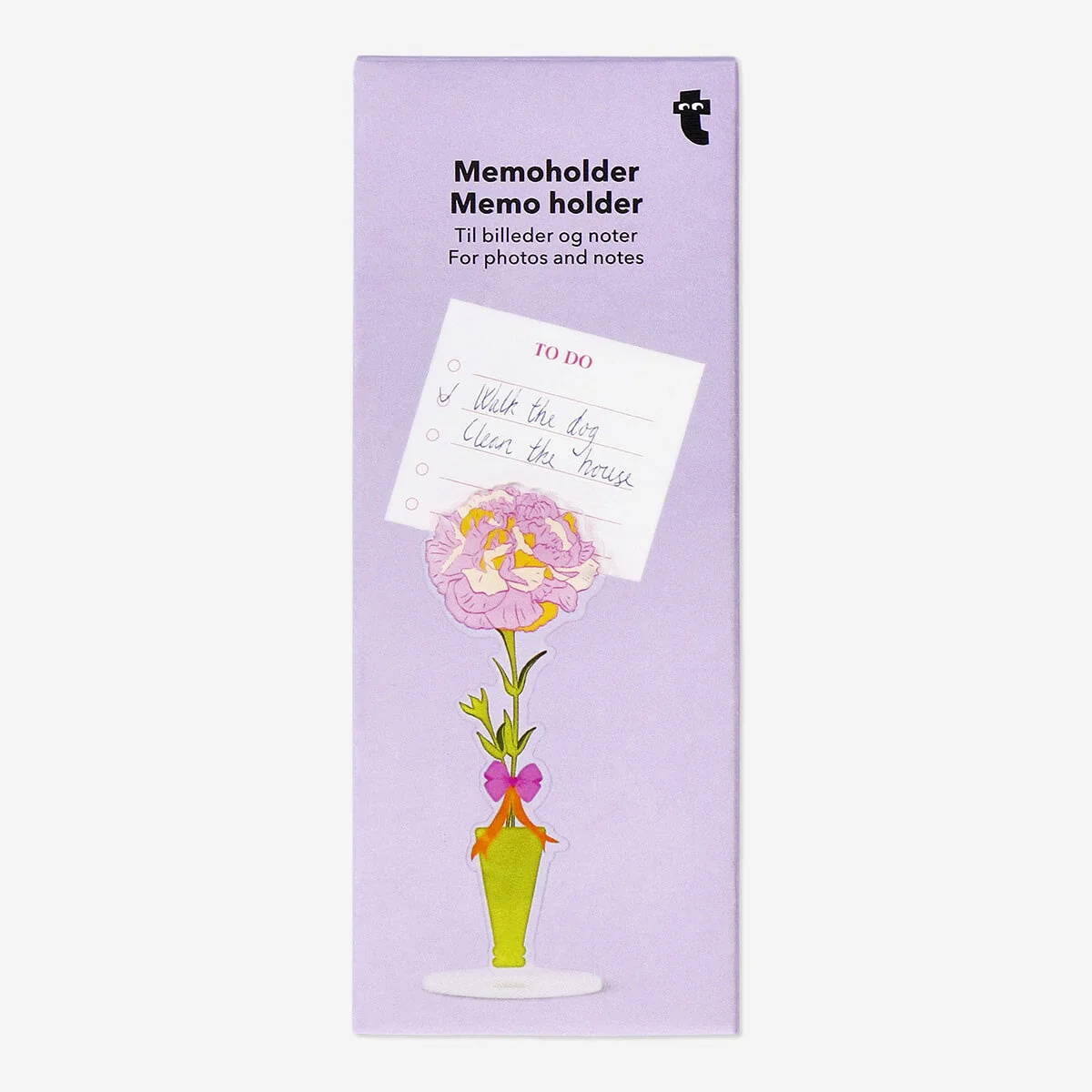 Flower shaped memo holder