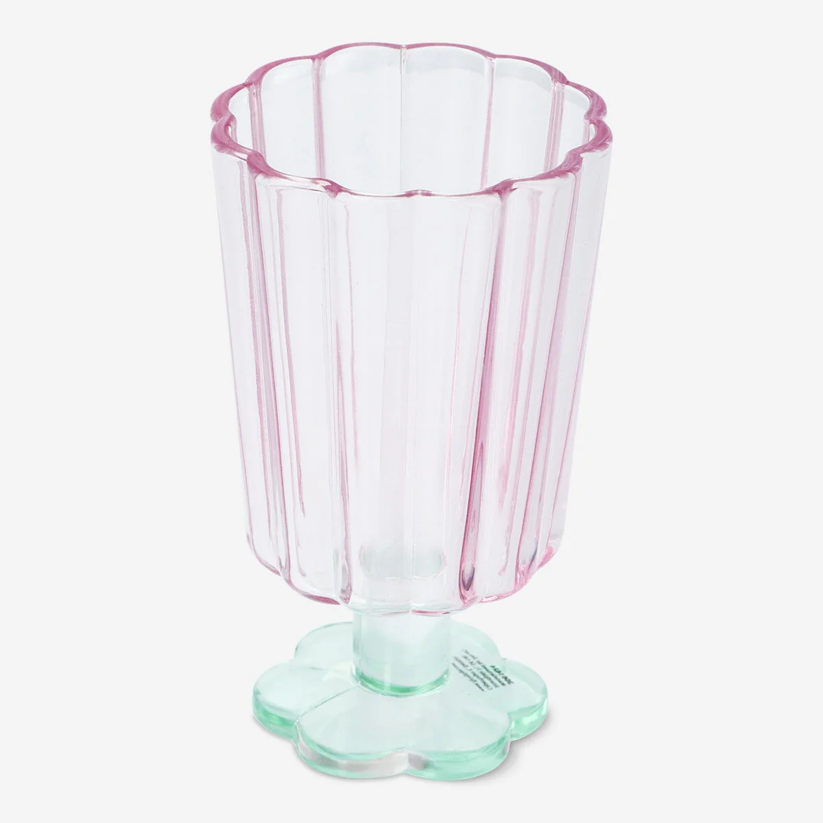 Flower shaped wine glass