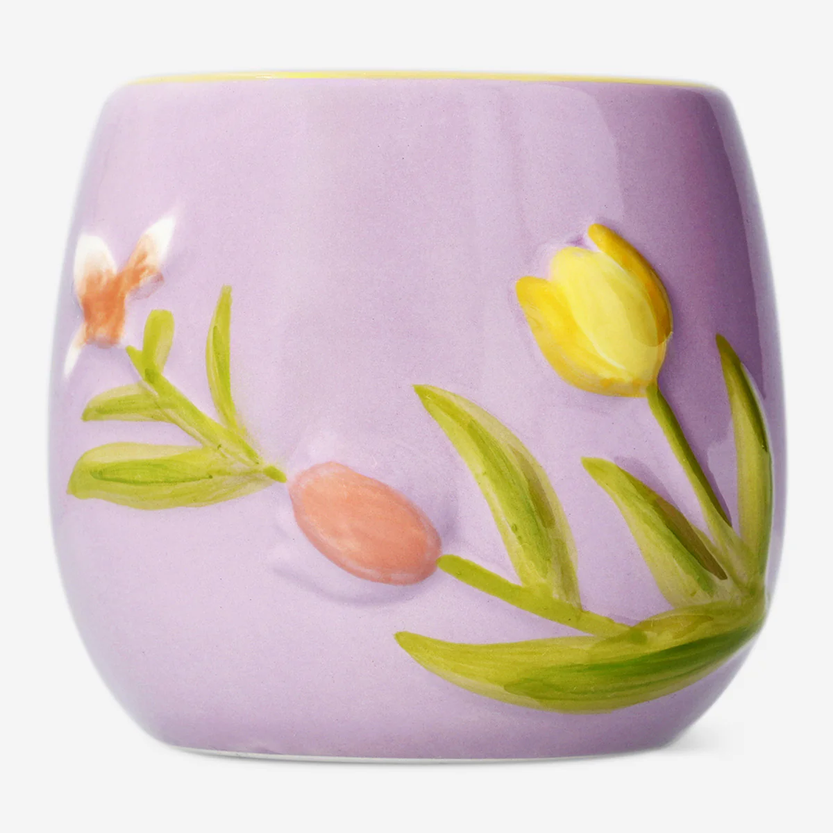 Flowerpot with embossed flowers - Image 2