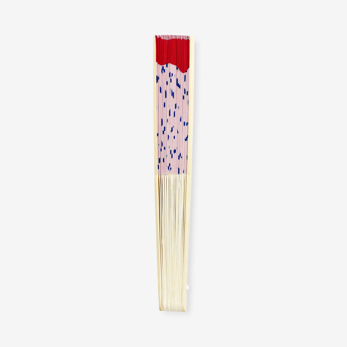 Foldable bamboo fan - Dragon fruit print - Image 2
