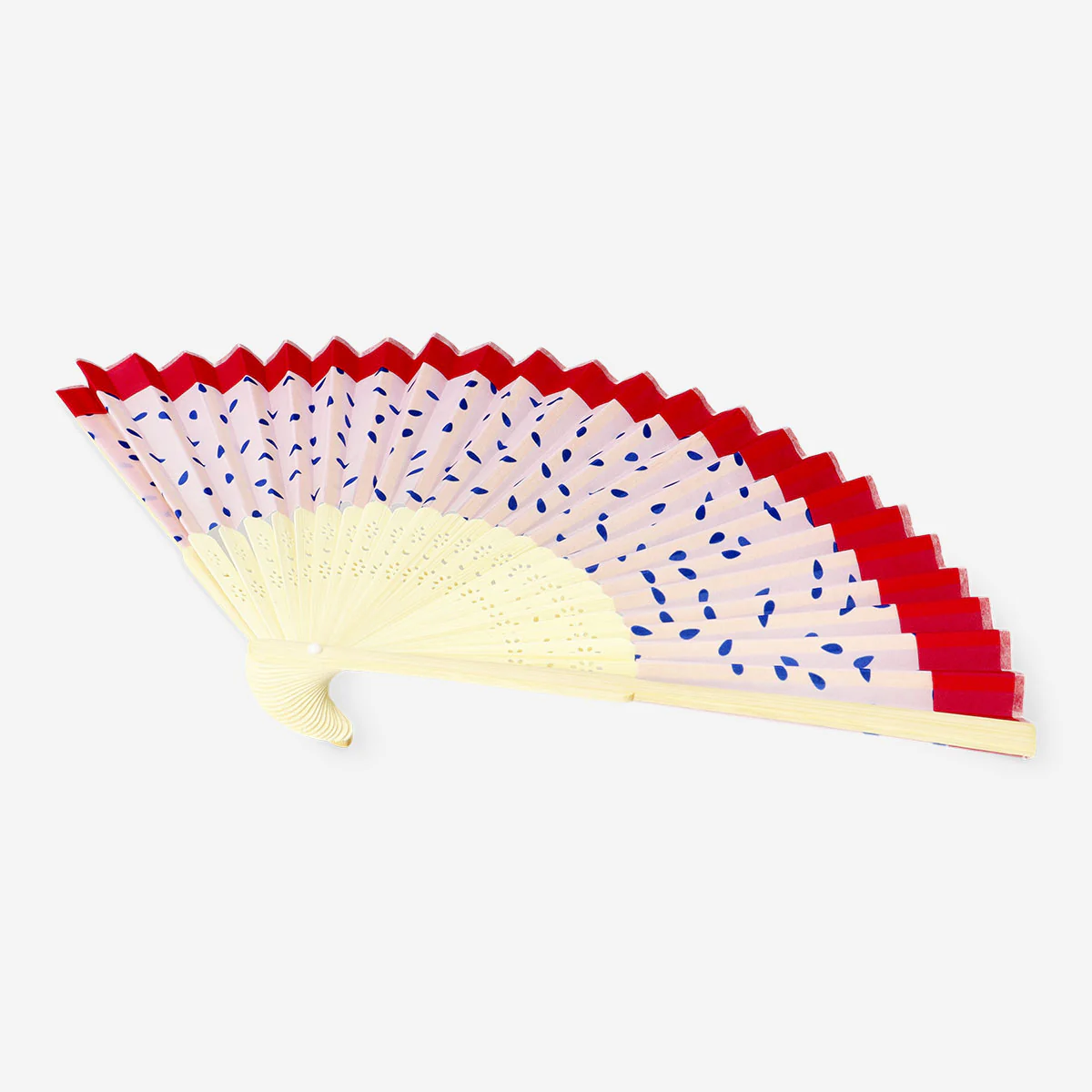 Foldable bamboo fan - Dragon fruit print - Image 3