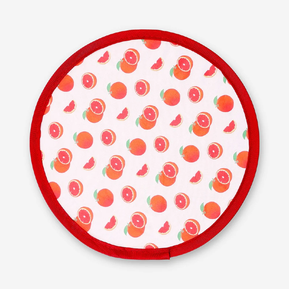Foldable fan - Blood orange print - Image 2