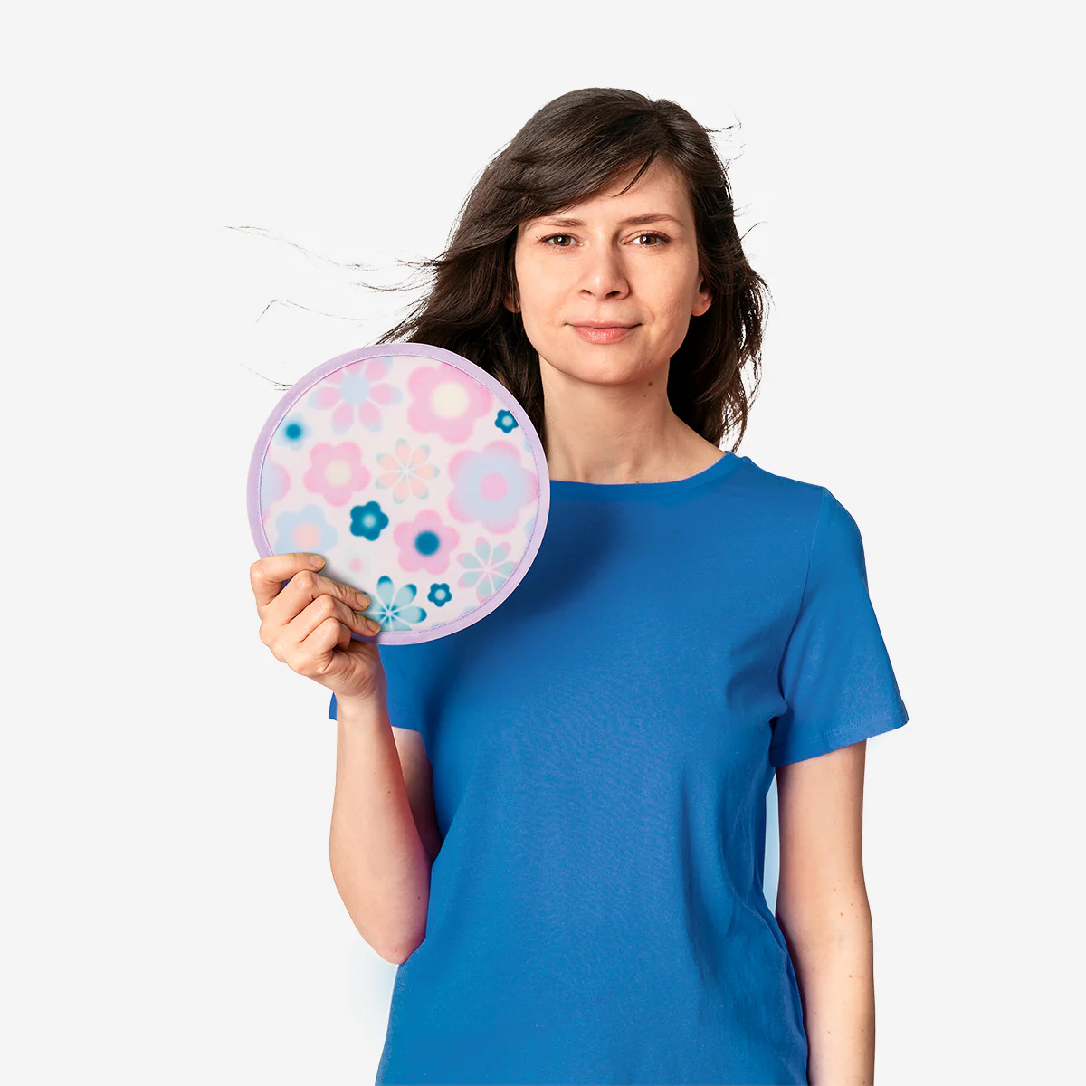 Foldable pop up floral fan