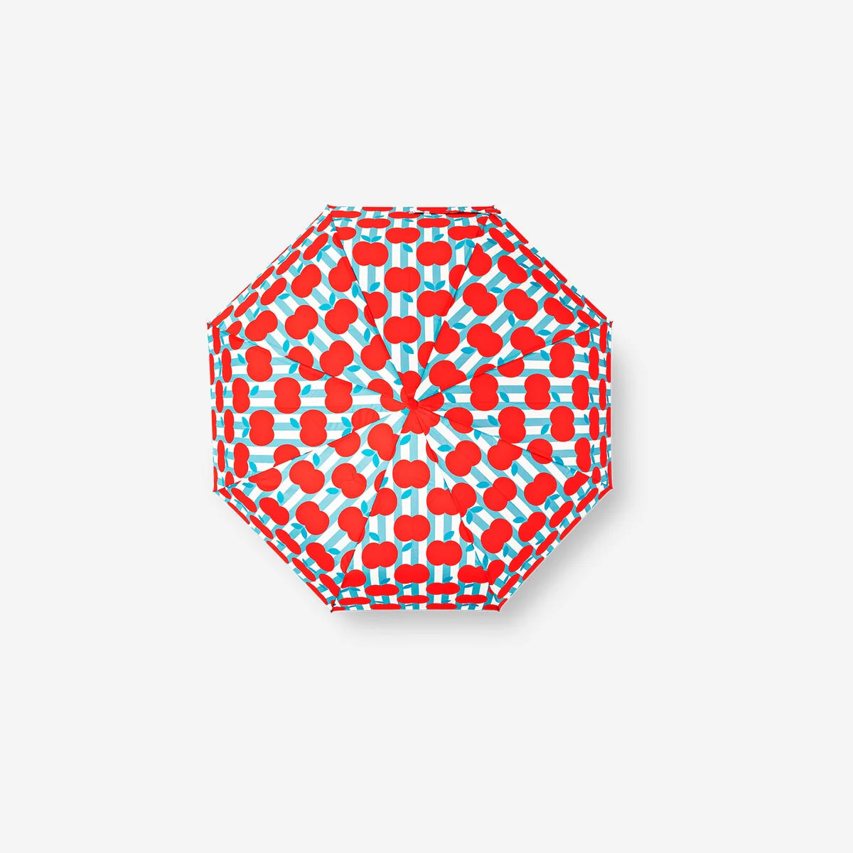 Folding umbrella with apple design - Image 2