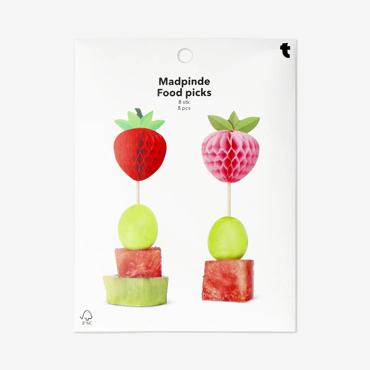 Food picks with honeycomb berries - 8 pcs - Image 3