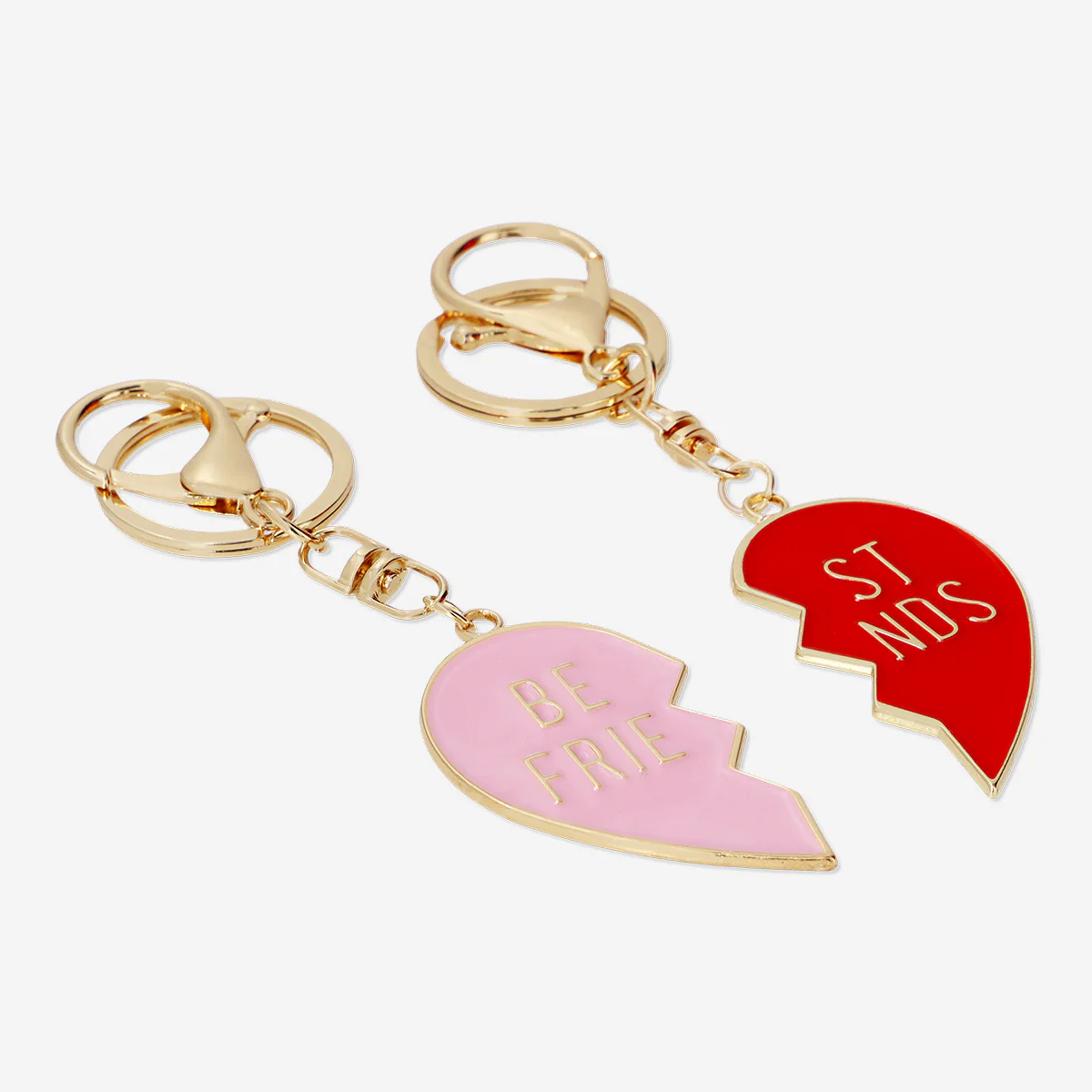 Friendship heart key rings - 2 pcs - Image 2