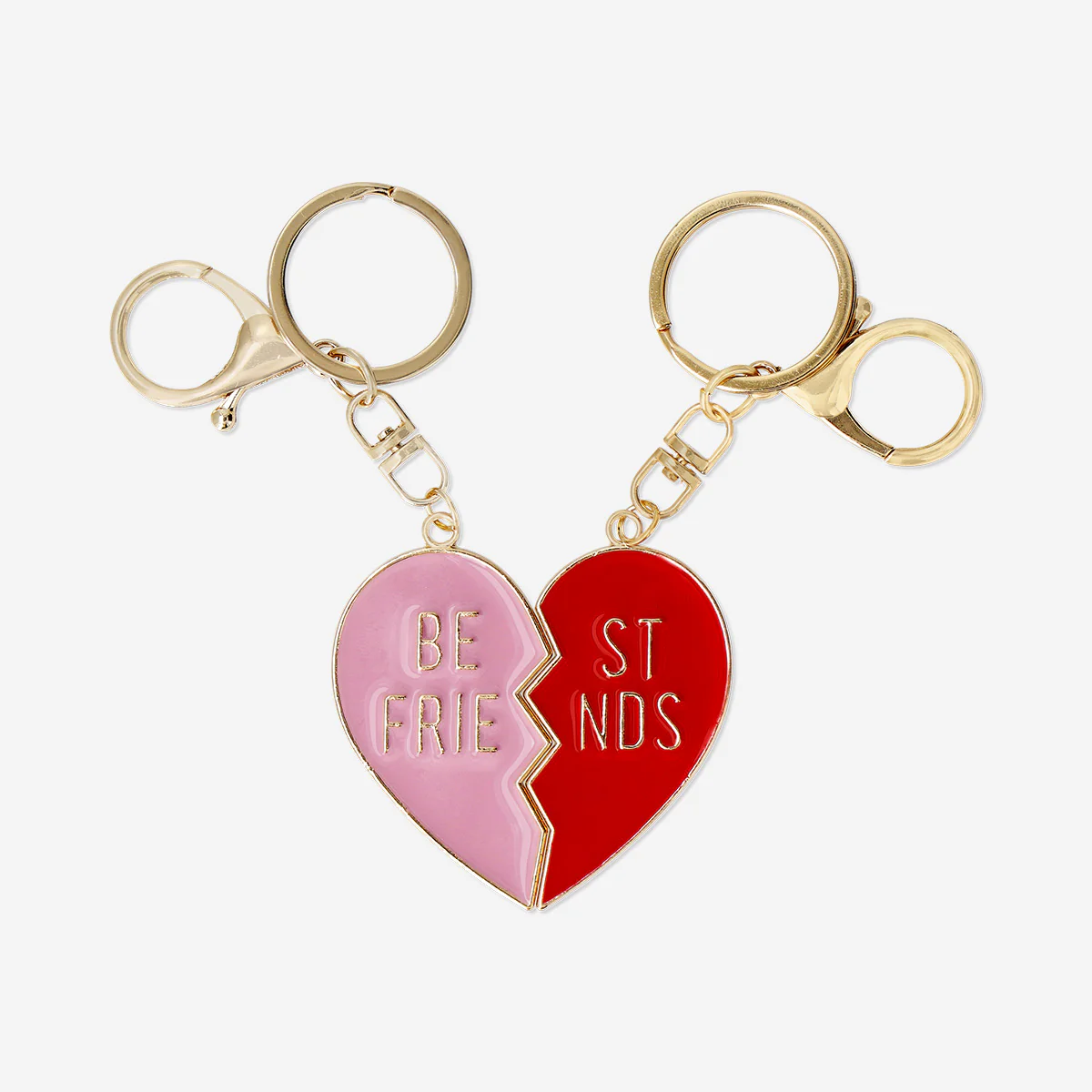 Friendship heart key rings - 2 pcs - Image 3