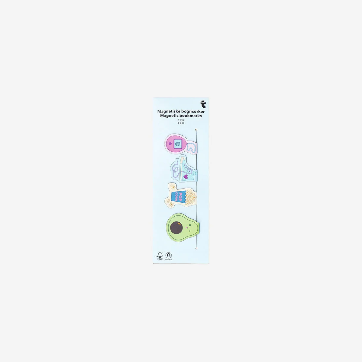 Fun magnetic bookmarks - 4 pcs