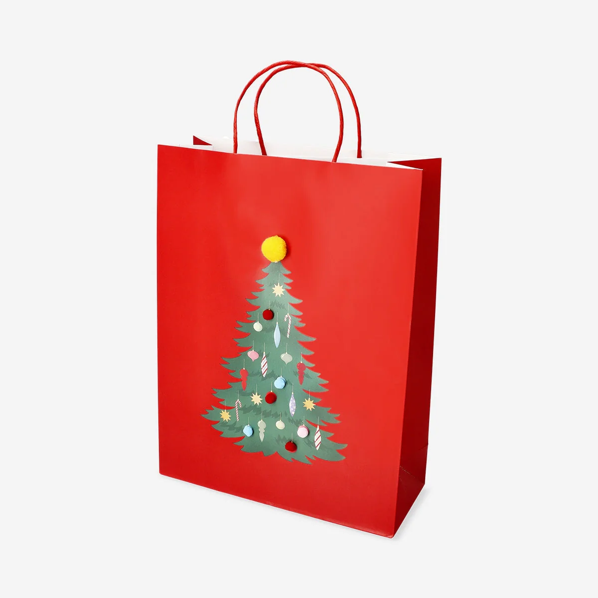Gift bag with pom pom tree - 33 cm - Image 2