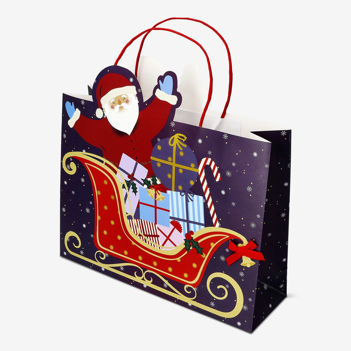 Gift bag with santa's sleigh - Image 2