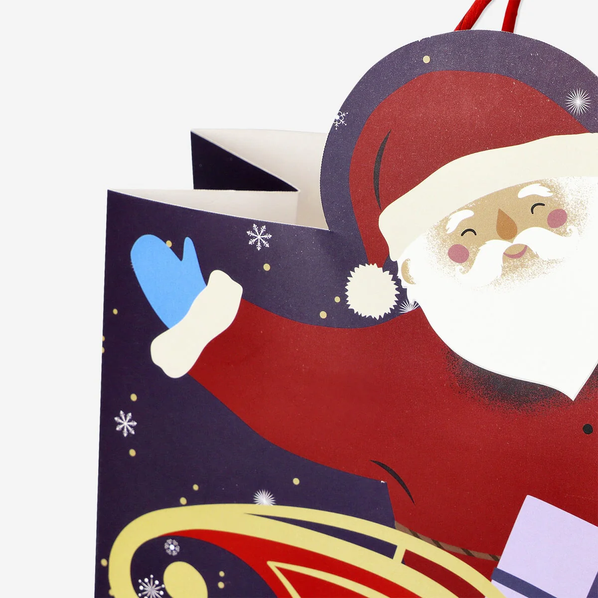 Gift bag with santa's sleigh - Image 3
