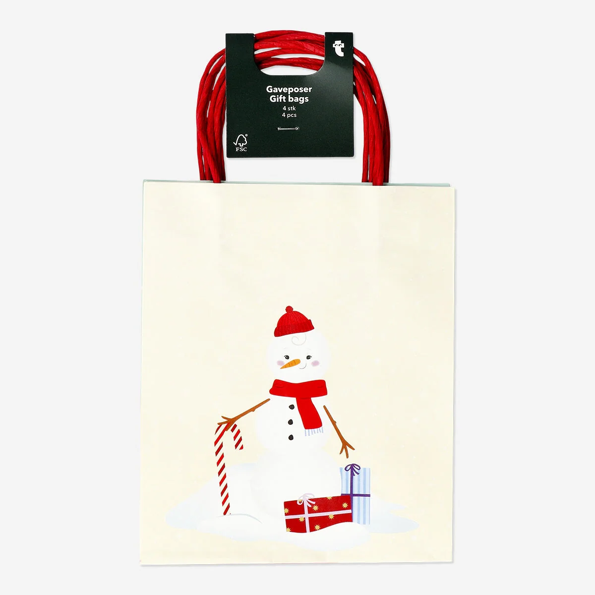 Gift bags with Christmas motifs - 4 pcs - Image 3