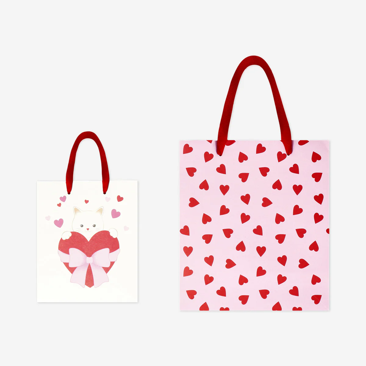 Gift bags with hearts - 2 pcs