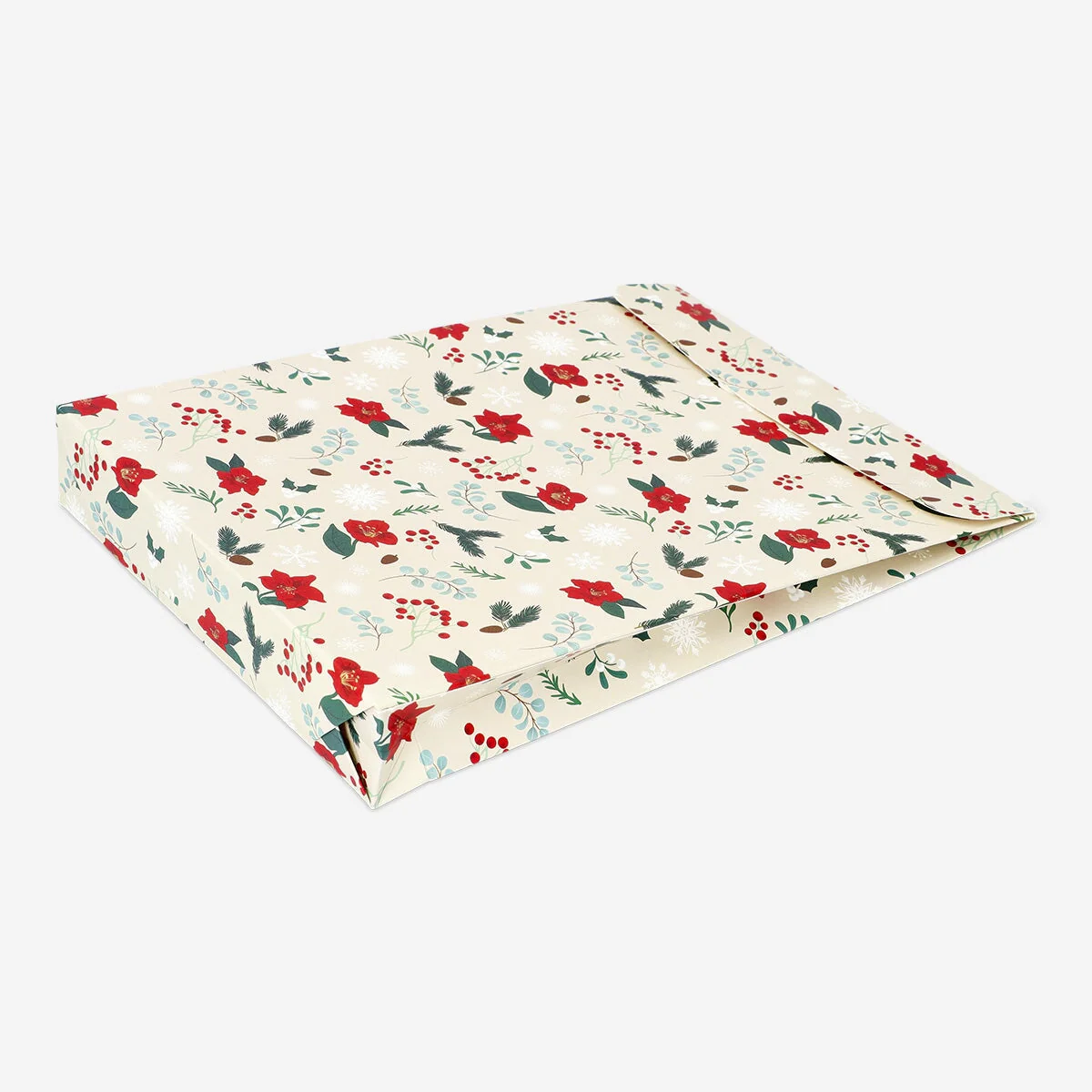Gift box with Christmas flowers - Image 2