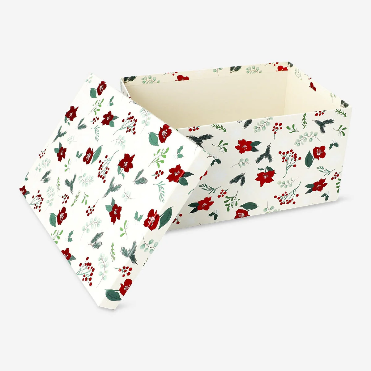 Gift box with Christmas flowers - Large - Image 2