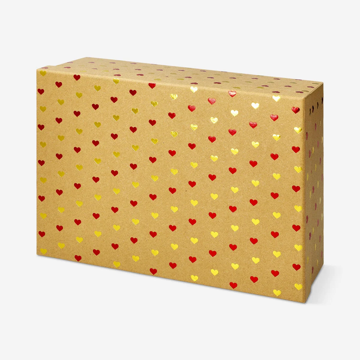Gift box with foil hearts - 28 cm - Image 2