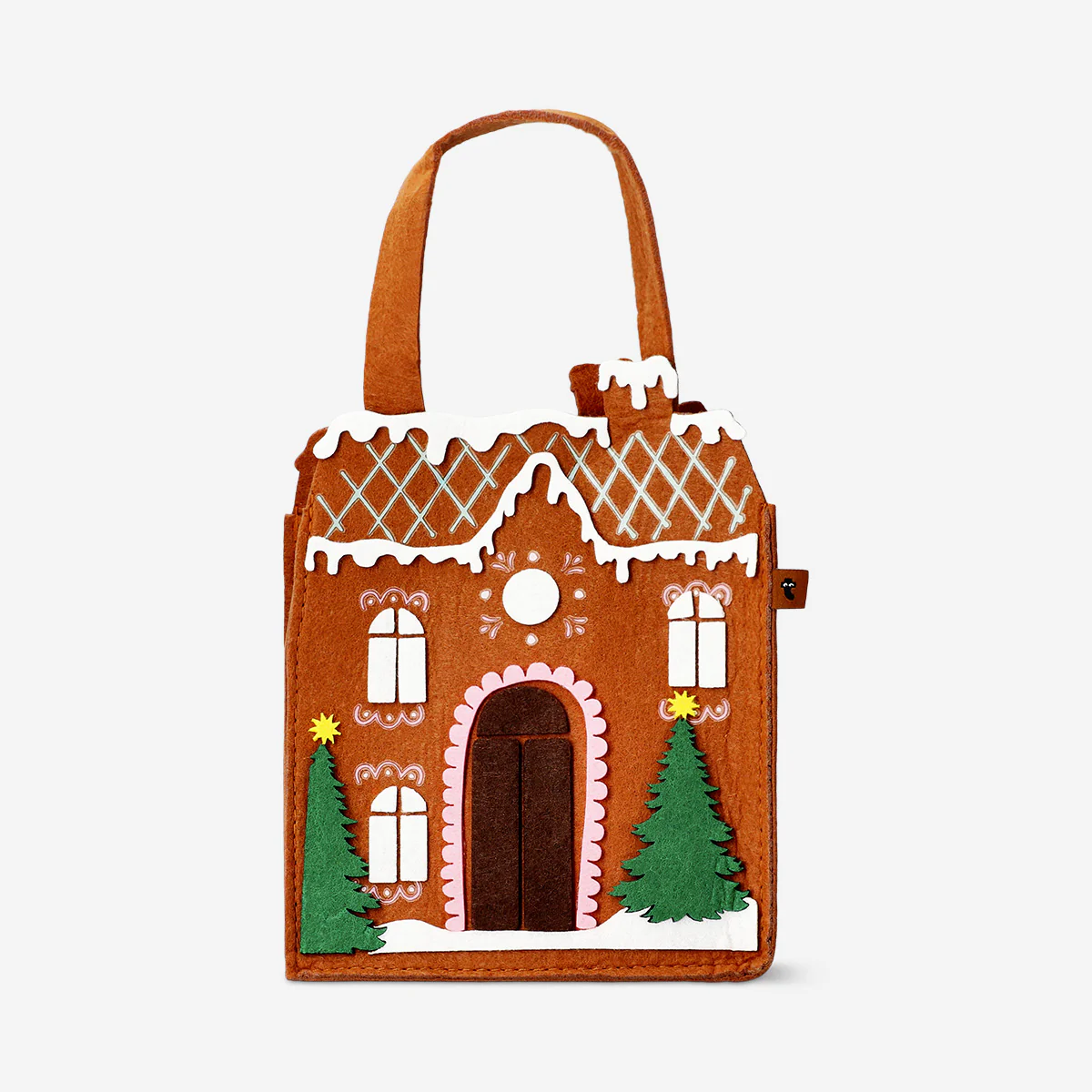 Gingerbread house felt bag with sweets - Image 2