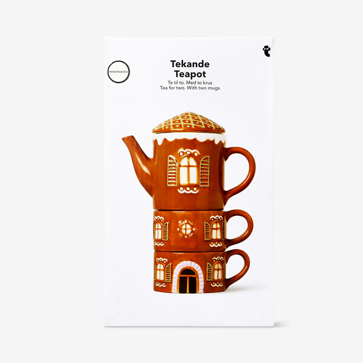 Gingerbread teapot and mugs set - 3 pcs - Image 3